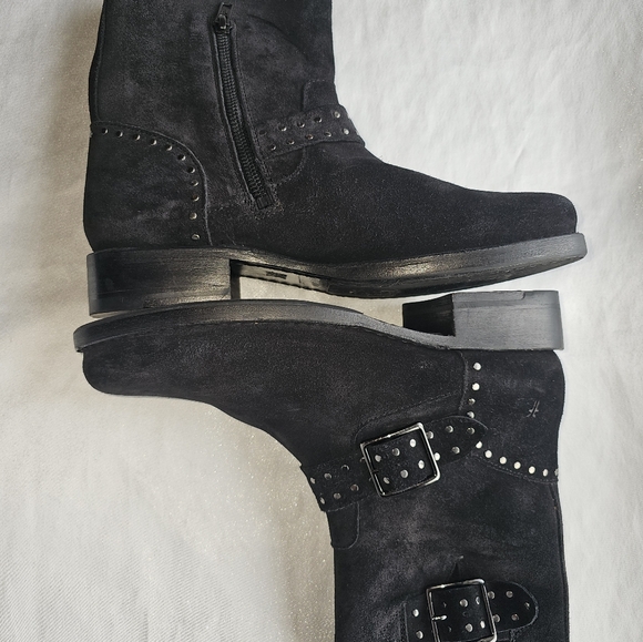 Frye Vicky Stud Engineer Boots Sz 8.5 - Picture 3 of 14